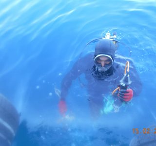 Underwater ultrasonic thickness measurements